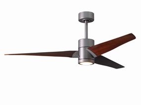 Super Janet 60"Ceiling Fan Brushed Nickel quiet electric fans for home use
