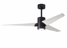 Super Janet 60"Ceiling Fan Matte Black compact electric fans for small spaces