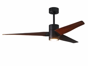 Super Janet 60"Ceiling Fan Matte Black energy-efficient medium fans with remote