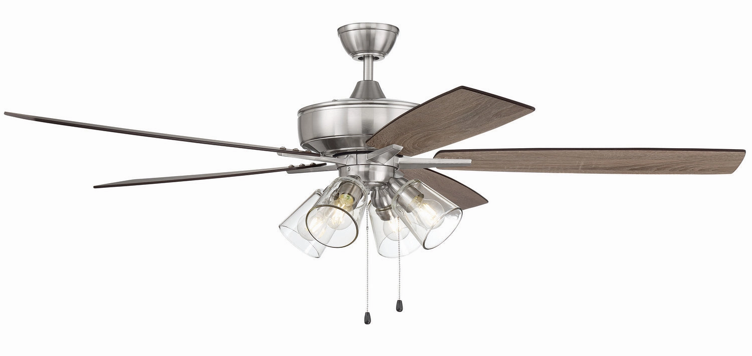 Super Pro 104 60"Ceiling Fan Brushed Polished Nickel