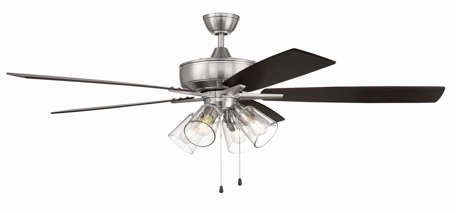 Super Pro 104 60"Ceiling Fan Brushed Polished Nickel