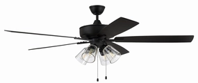 Super Pro 104 60"Ceiling Fan Flat Black home fans with built-in timer settings