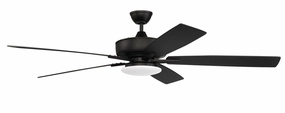 Super Pro 112 60"Ceiling Fan Flat Black sleek design electric fans for modern homes