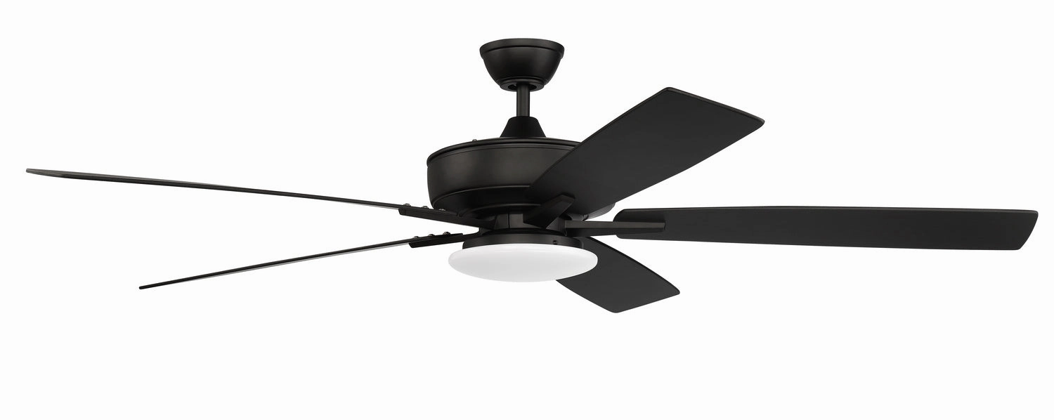 Super Pro 112 60"Ceiling Fan Flat Black sleek design electric fans for modern homes
