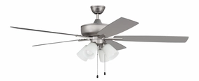 Super Pro 114 60"Ceiling Fan Brushed Nickel reliable fans for apartment and office