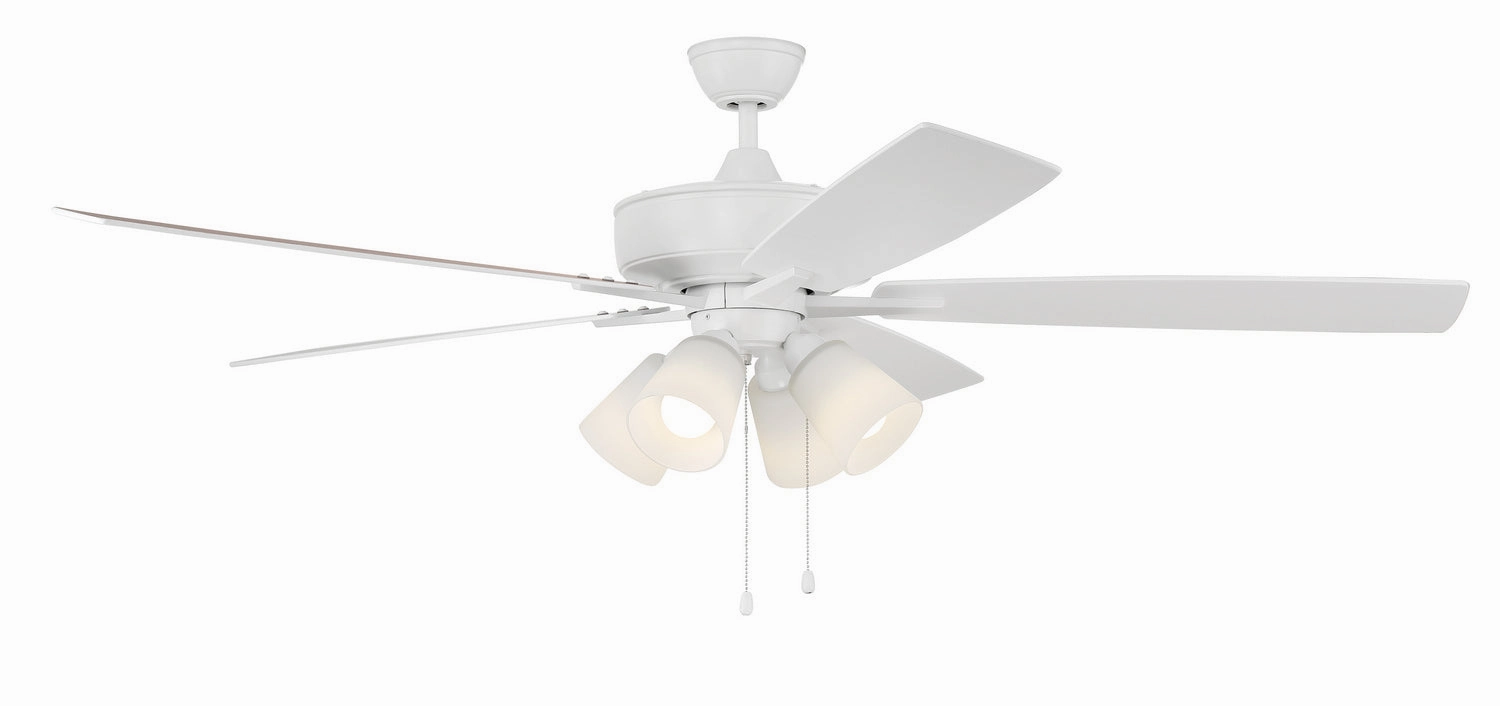 Super Pro 114 60"Ceiling Fan White