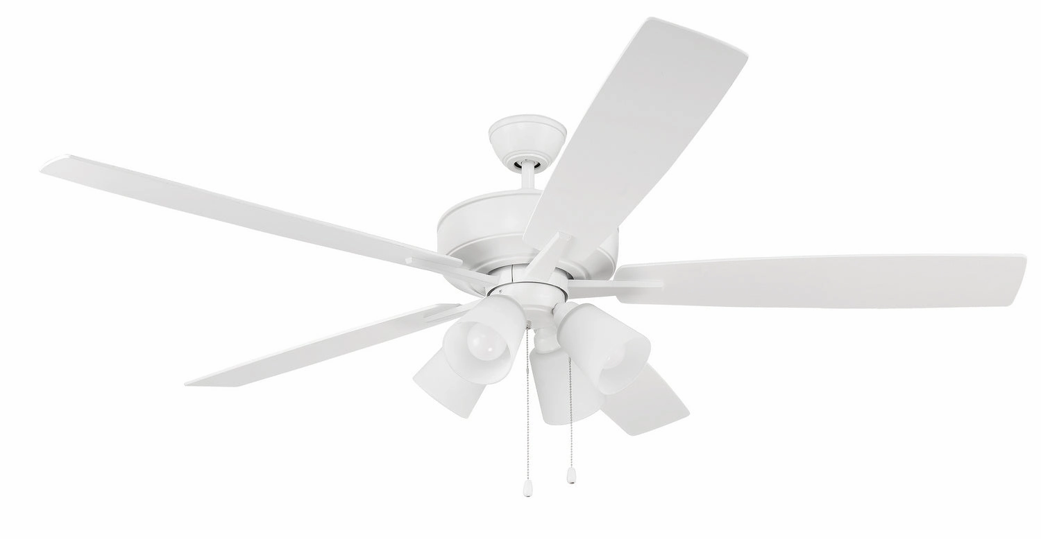 Super Pro 114 60"Ceiling Fan White
