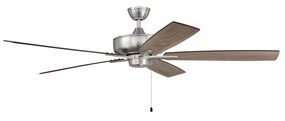 Super Pro 60 60"Ceiling Fan Brushed Polished Nickel modern electric fans for minimalist decor