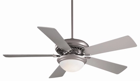 Supra 52" Led 52"Ceiling Fan Brushed Steel high-speed electric fans for better airflow