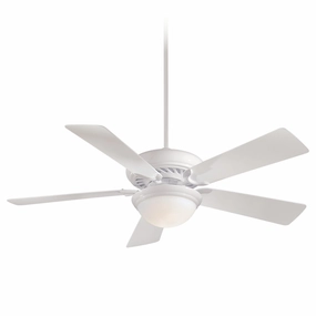 Supra 52" Led 52"Ceiling Fan White modern electric fans for minimalist decor
