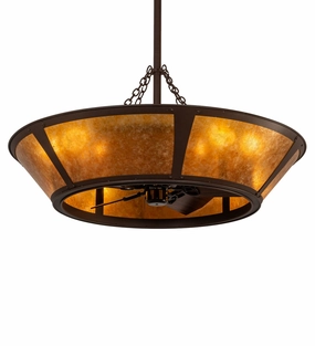 Sutter Eight Light Chandel-Air large electric fans for spacious rooms
