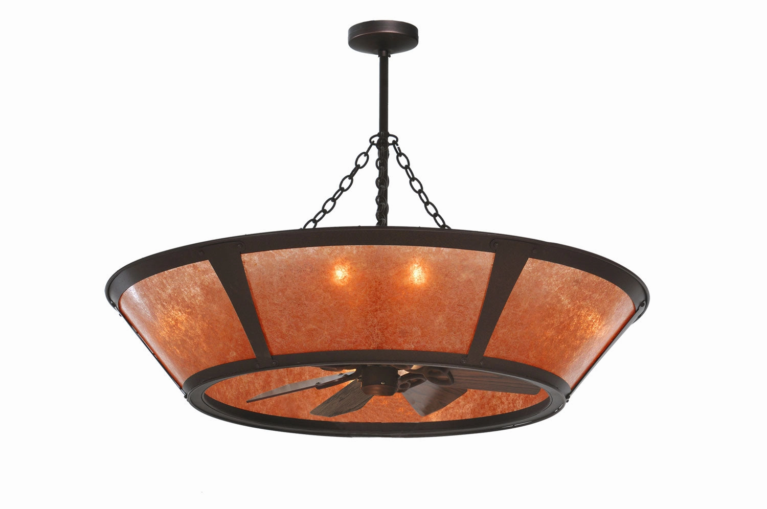 Sutter Eight Light Chandel-Air quiet small fans for desk or nightstand