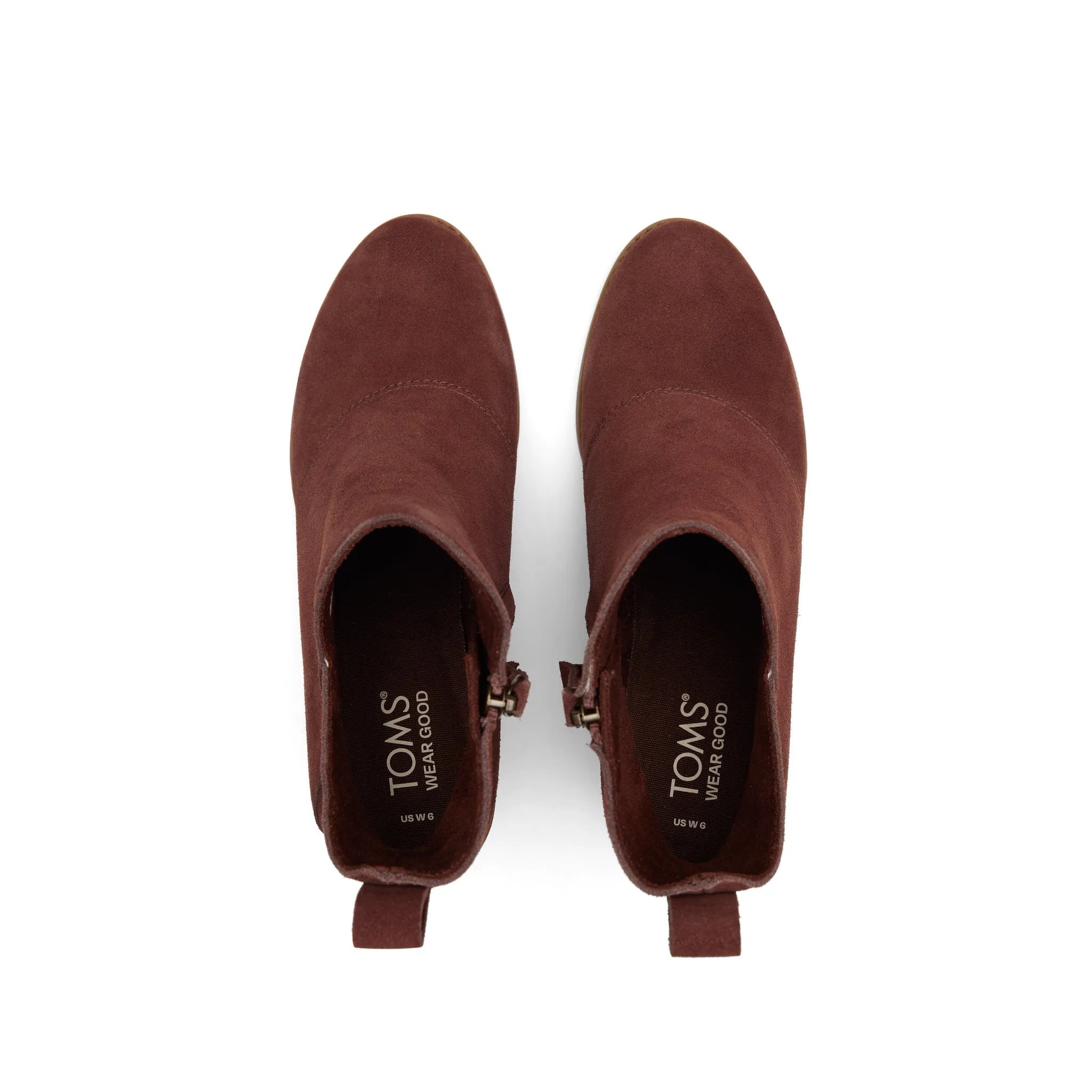 Sutton Chestnut Suede Wedge Boot