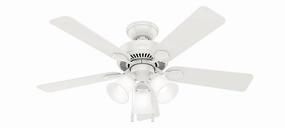 Swanson 44"Ceiling Fan Fresh White best small fans for home and travel