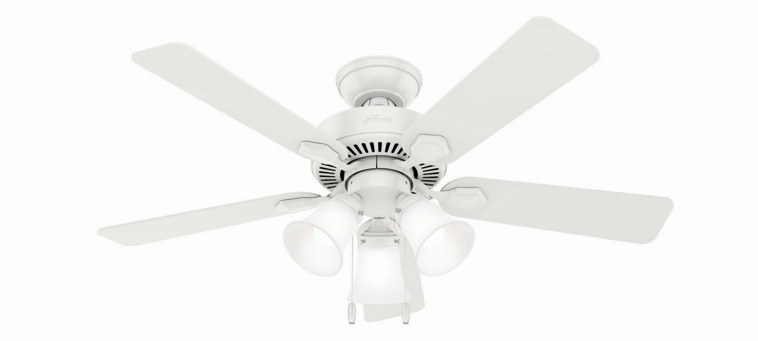 Swanson 44"Ceiling Fan Fresh White best small fans for home and travel