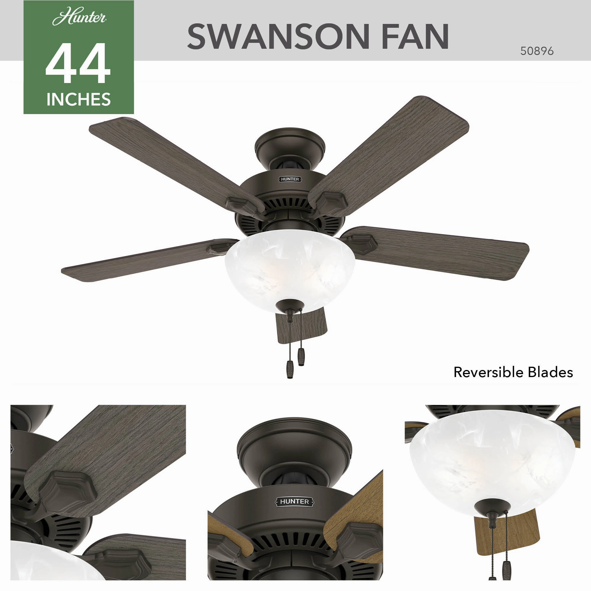 Swanson 44"Ceiling Fan New Bronze