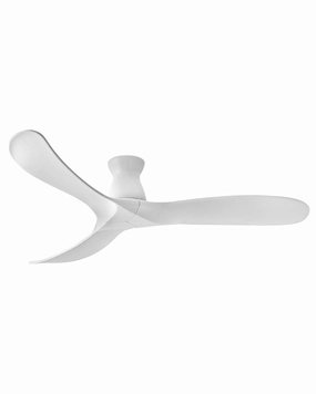 Swell Flush 60"Ceiling Fan Matte White space-saving huggers with modern style