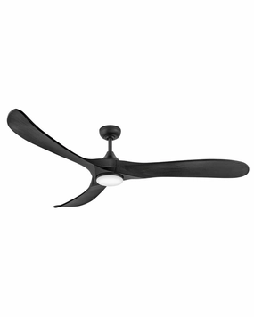 Swell Illuminated 72" LED Smart Fan Matte Black lightweight fans for moving around easily