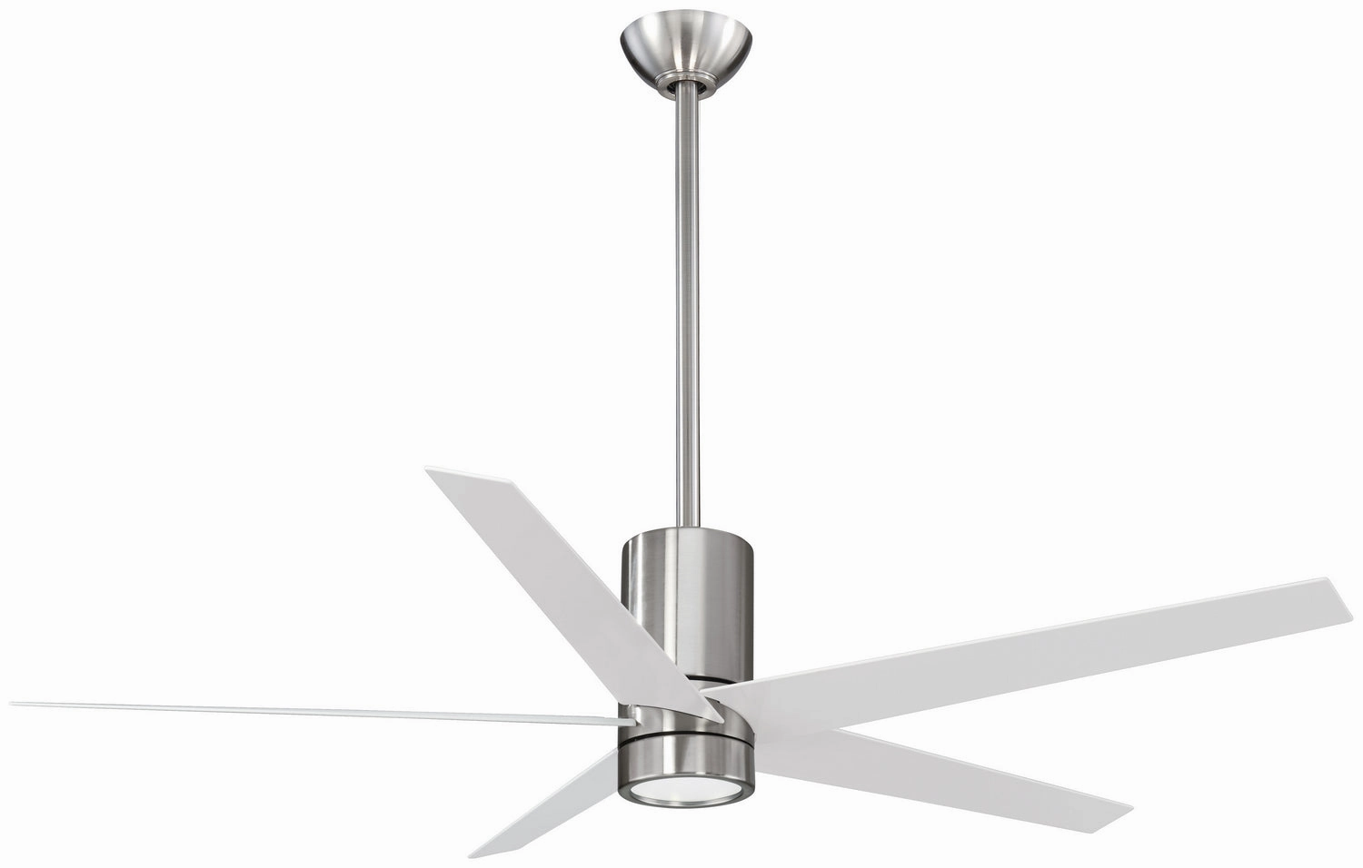 Symbio 56"Ceiling Fan Brushed Nickel/White high-speed electric fans for better airflow