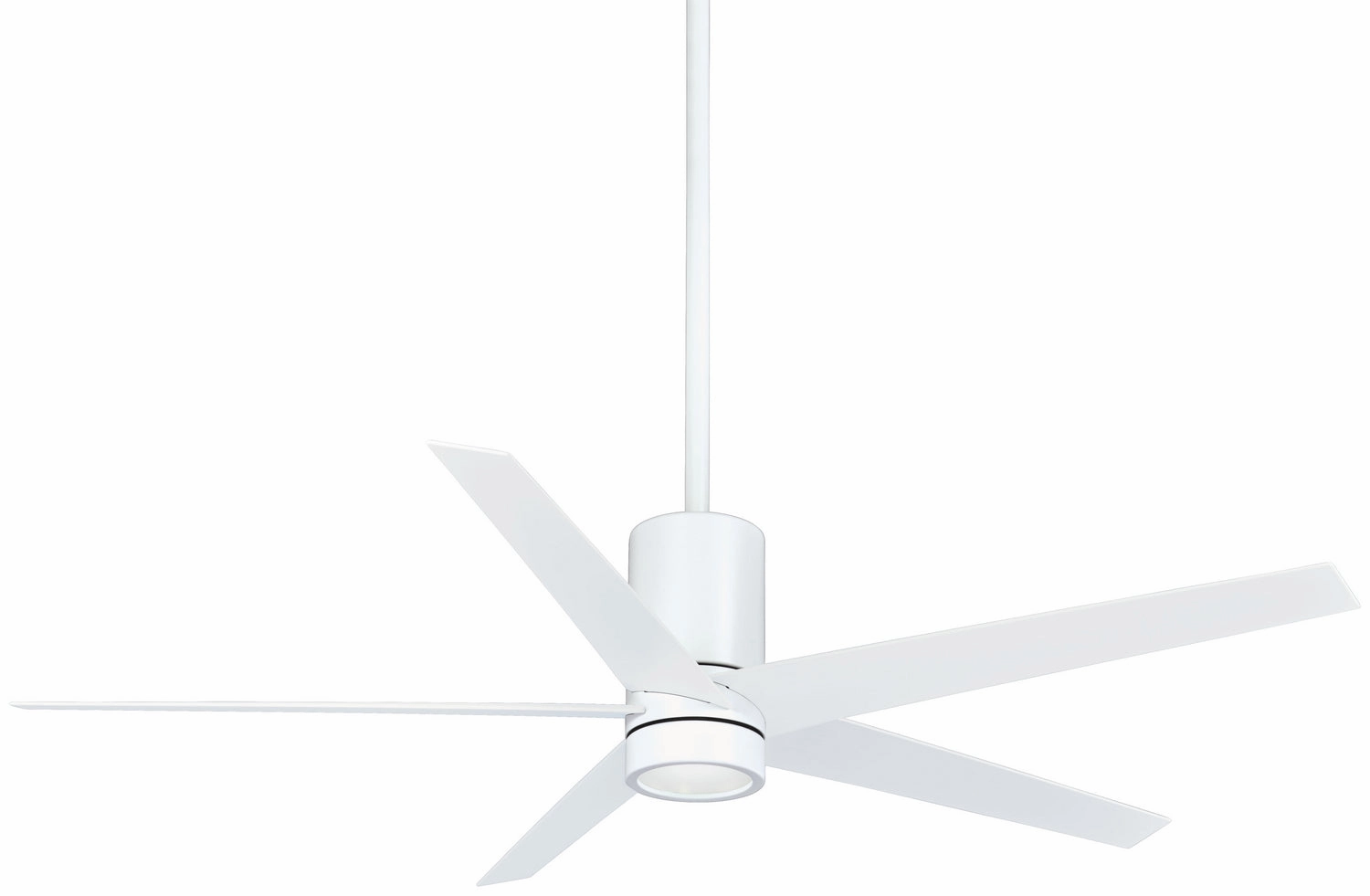 Symbio 56" Ceiling Fan in Flat White quiet indoor fans for bedrooms and offices