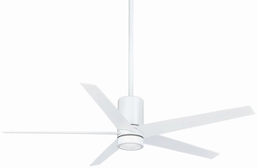 Symbio 56" Ceiling Fan in Flat White quiet indoor fans for bedrooms and offices