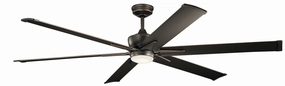 Szeplo Patio 80"Ceiling Fan Olde Bronze large electric fans for spacious rooms