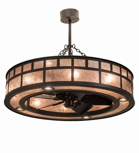 T"  Mission"  Eight Light Chandel-Air sleek design electric fans for modern homes