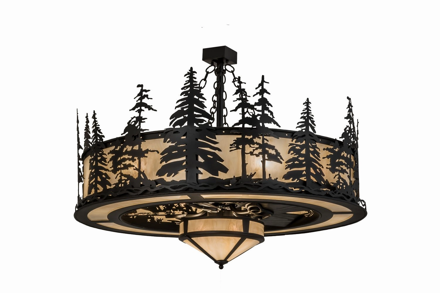 Tall Pines 11 Light Chandel-Air compact electric fans for small spaces