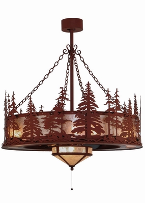 Tall Pines 11 Light Chandel-Air quiet small fans for desk or nightstand