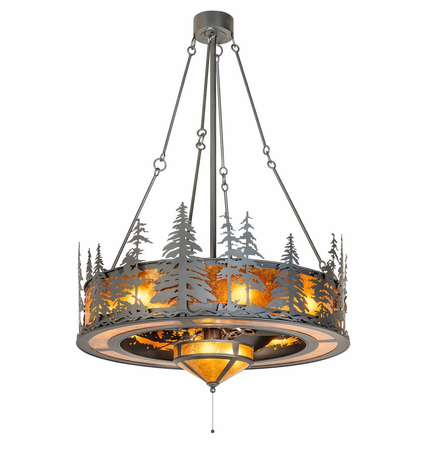 Tall Pines 11 Light Chandel-Air large electric fans for spacious rooms