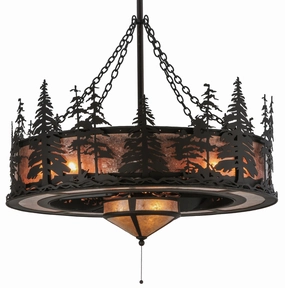 Tall Pines 11 Light Chandel-Air quiet small fans for desk or nightstand