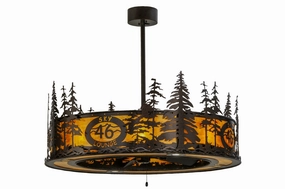 Tall Pines 20 Light Chandel-Air quiet small fans for desk or nightstand