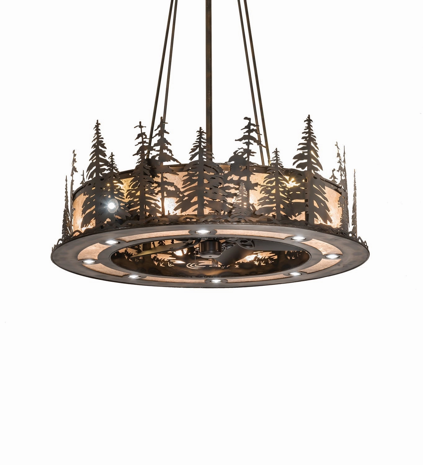 Tall Pines 20 Light Chandel-Air large electric fans for spacious rooms
