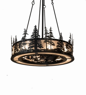 Tall Pines Eight Light Chandel-Air compact small fans for bedrooms