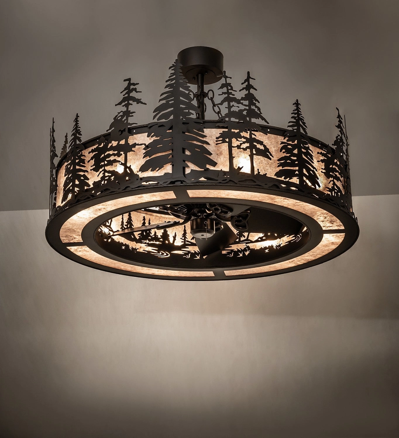 Tall Pines Eight Light Chandel-Air Oil Rubbed Bronze