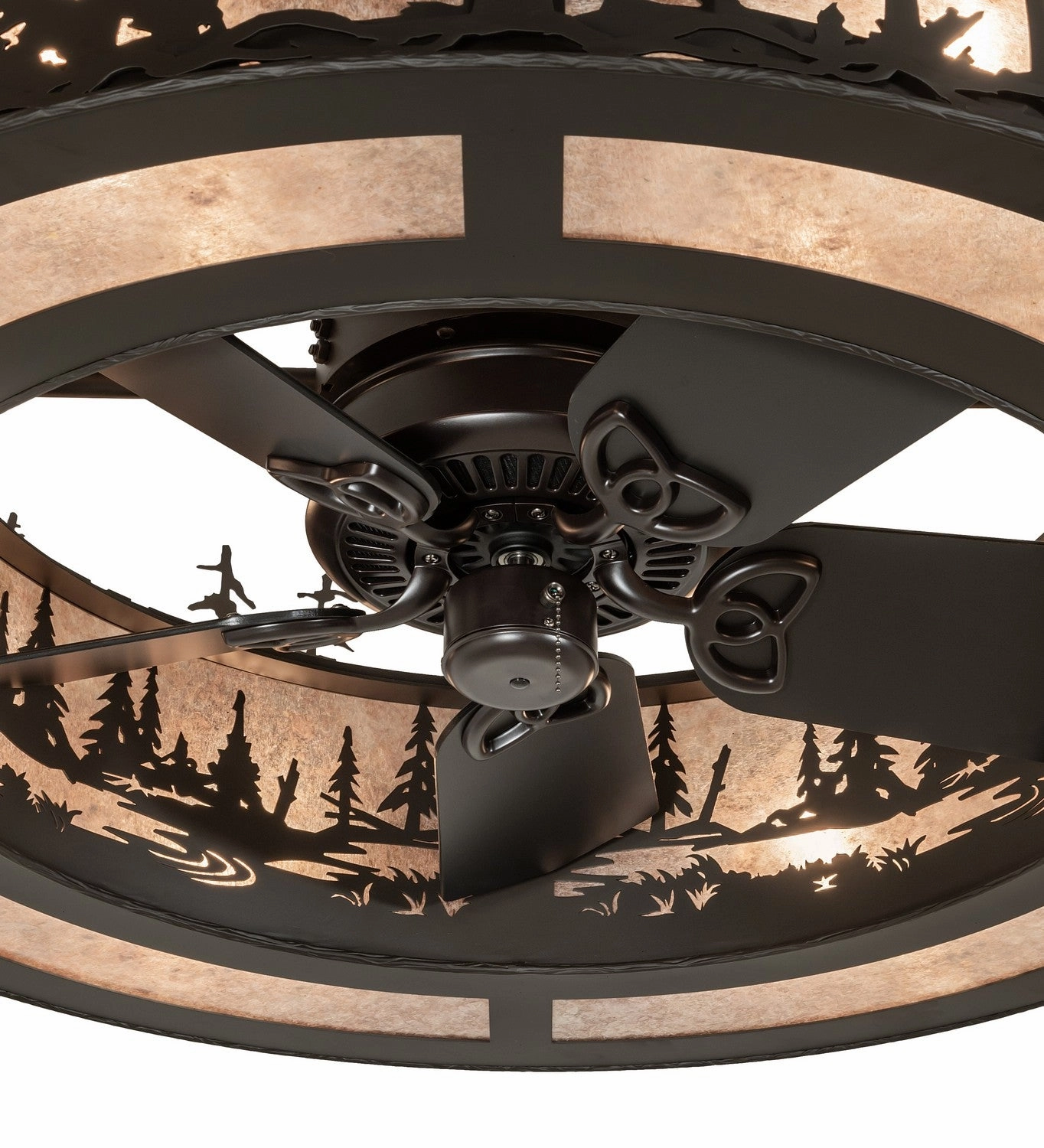 Tall Pines Eight Light Chandel-Air Oil Rubbed Bronze