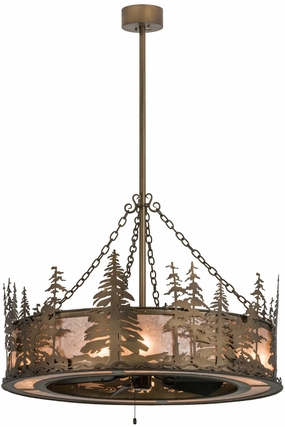 Tall Pines Eight Light Chandel-Air quiet electric fans for home use