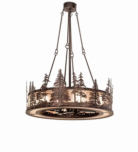 Tall Pines Eight Light Chandel-Air durable fans for long-lasting performance