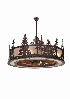 Tall Pines Eight Light Chandelier whisper-quiet fans for bedrooms and offices
