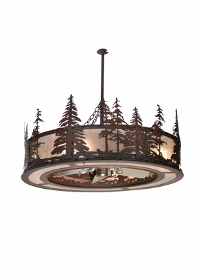 Tall Pines Eight Light Chandelier affordable cooling fans for summer