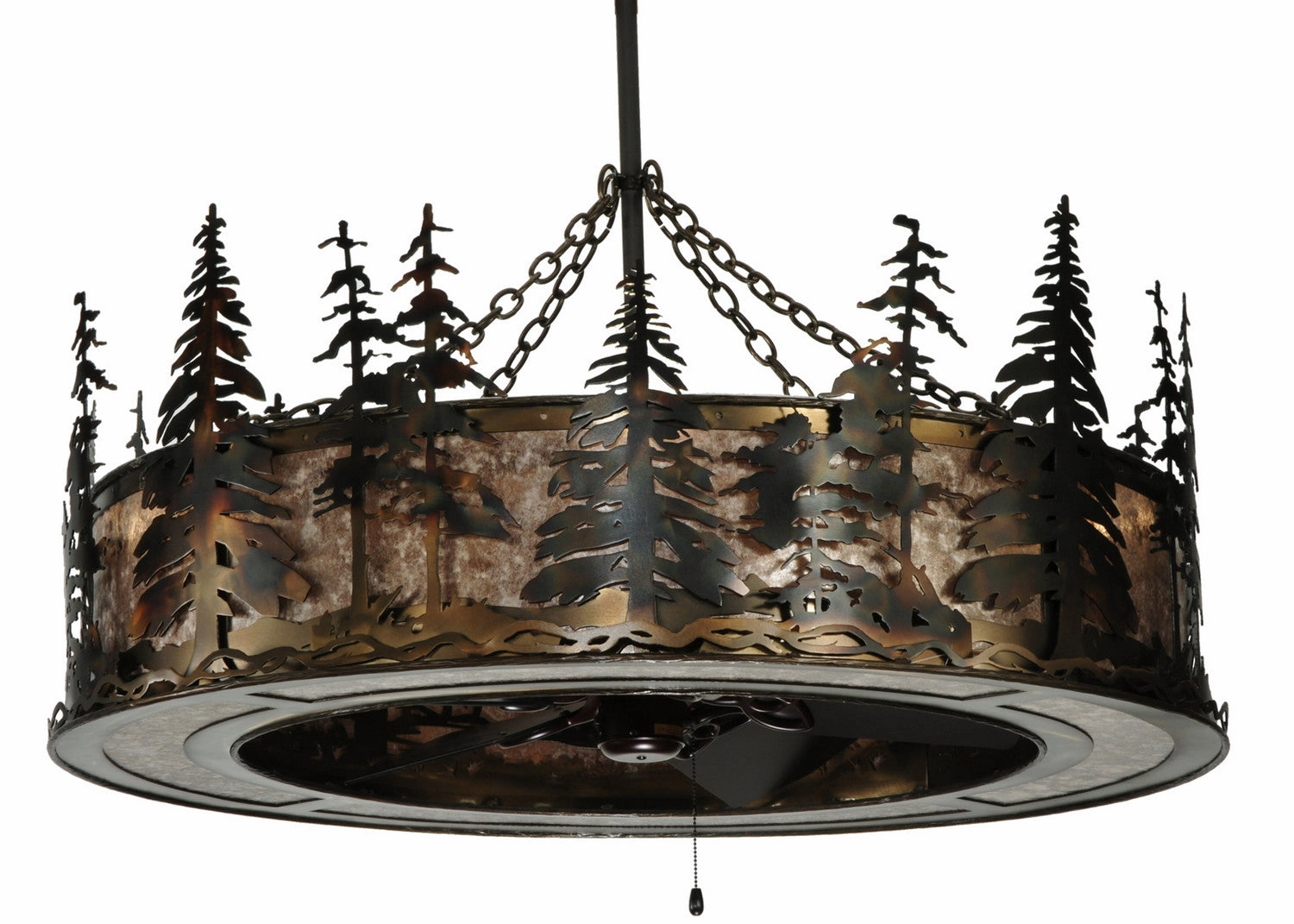 Tall Pines Eight Light Chandelier whisper-quiet fans for bedrooms and offices