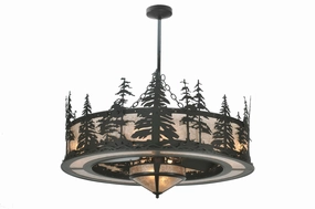 Tall Pines Ten Light Chandelier low-noise fans for peaceful environments