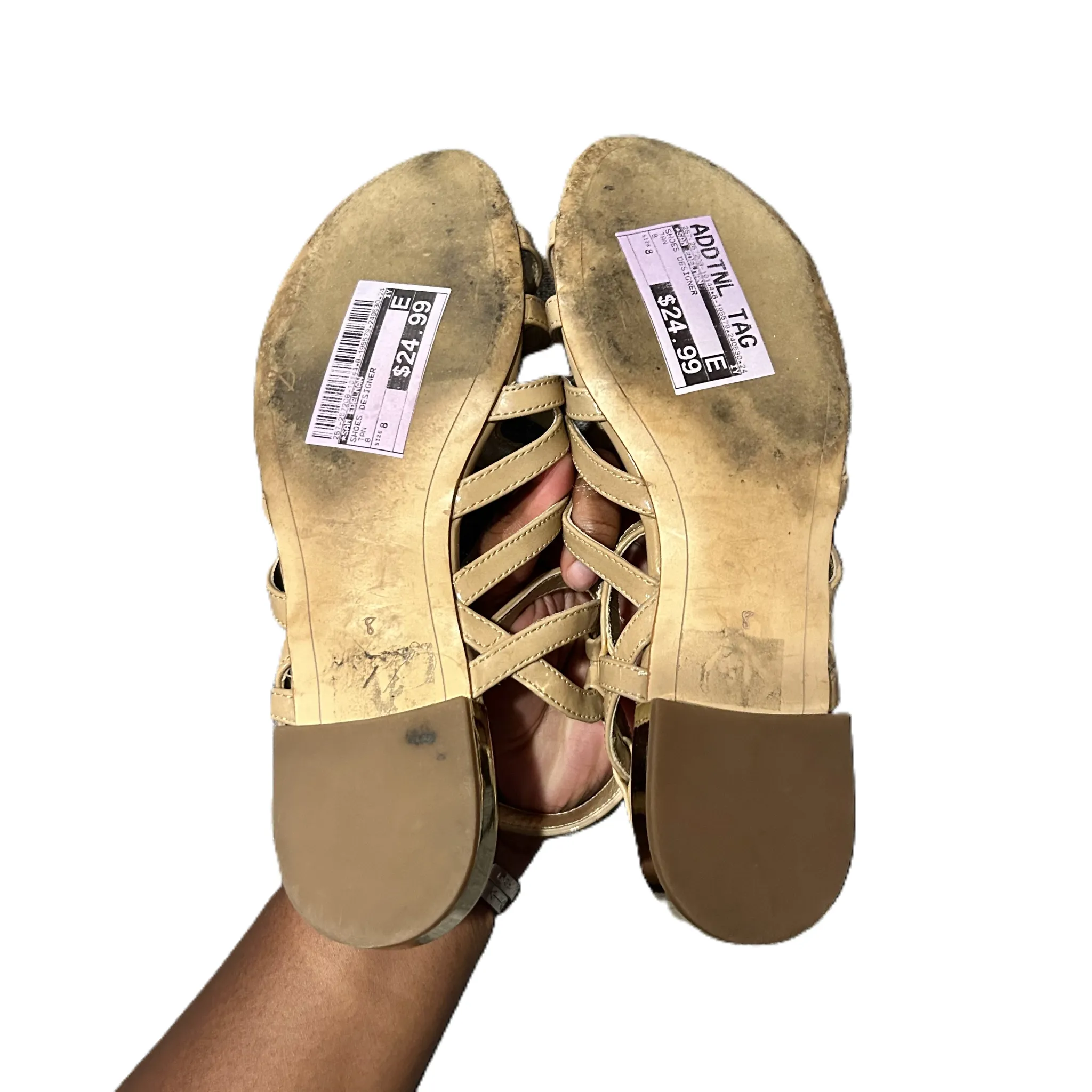 Tan Shoes Designer By Sam Edelman, Size: 8 sam edelman