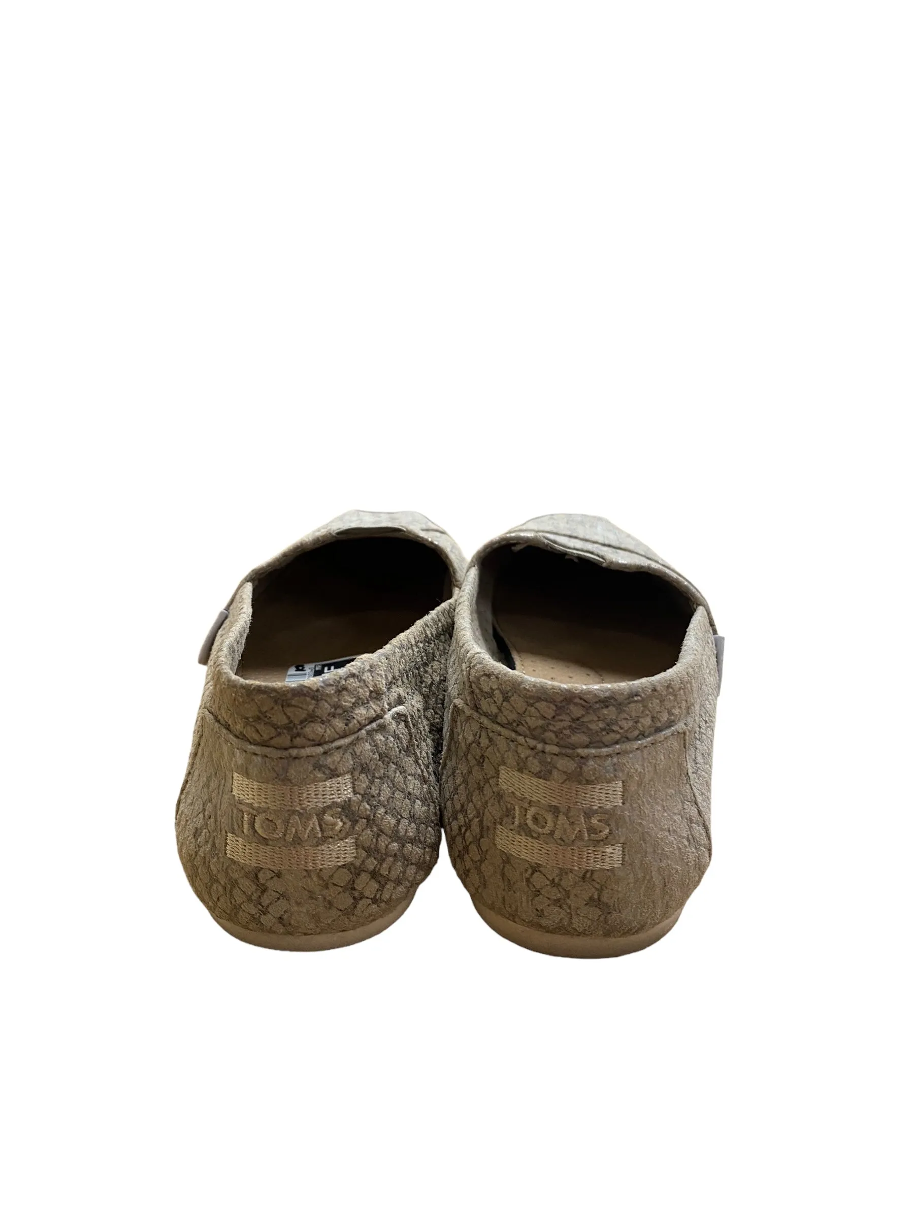Tan Shoes Flats Toms, Size 8.5 toms