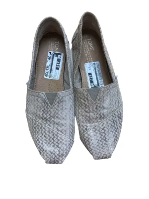 Tan Shoes Flats Toms, Size 8.5 toms