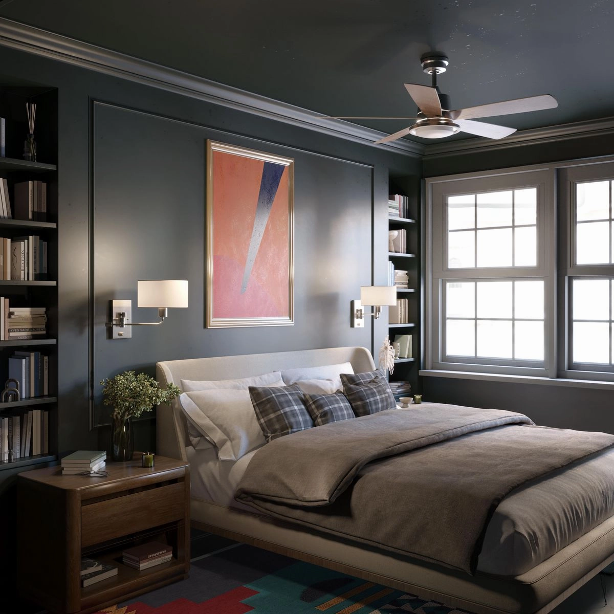 Tarsus 52"Ceiling Fan Brushed Nickel
