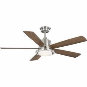 Tarsus 52"Ceiling Fan Brushed Nickel stylish medium fans for contemporary homes