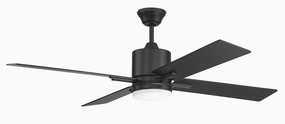 Teana 52"Ceiling Fan Flat Black portable medium fans with handle design