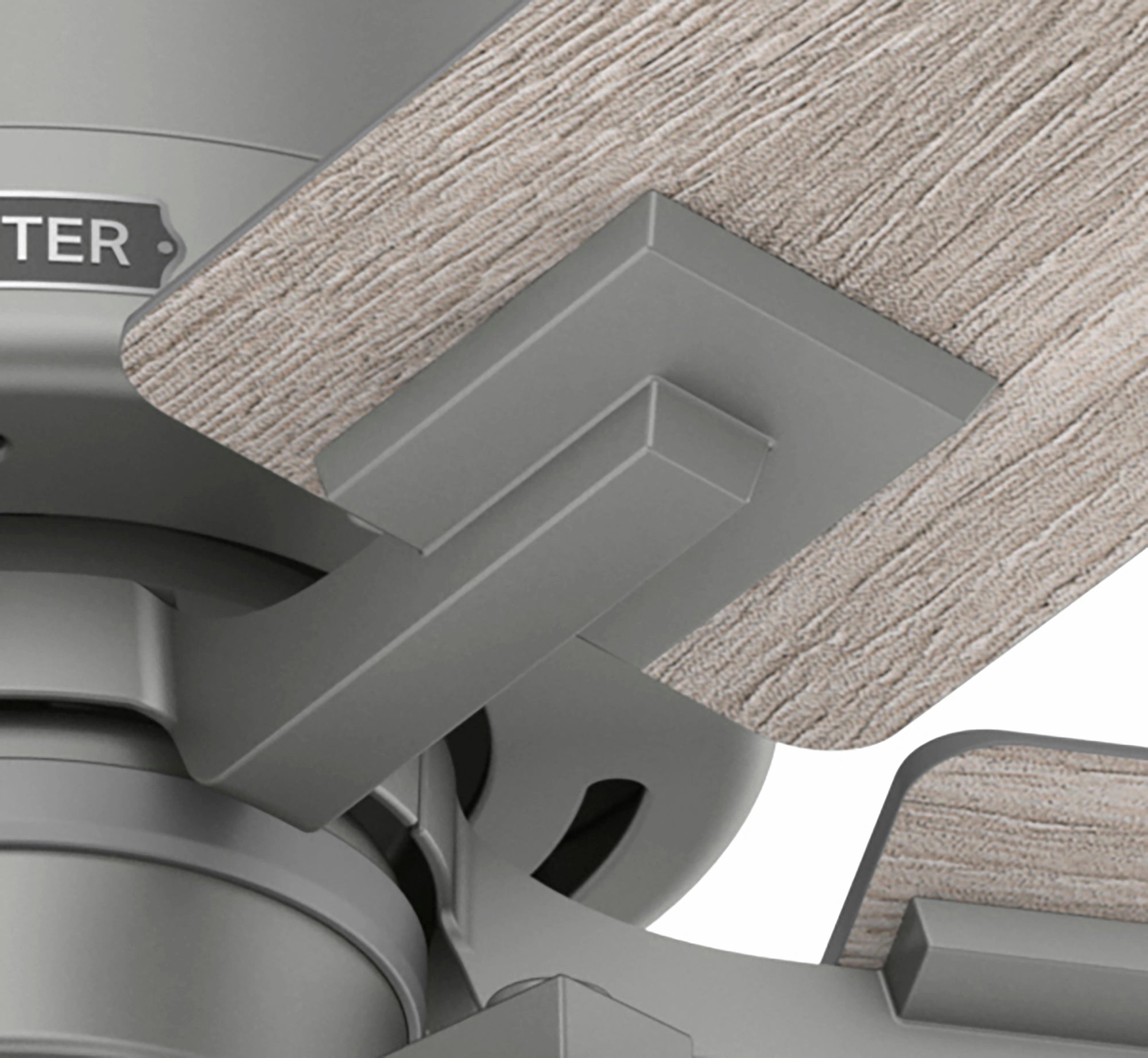 Techne 52"Ceiling Fan Matte Silver