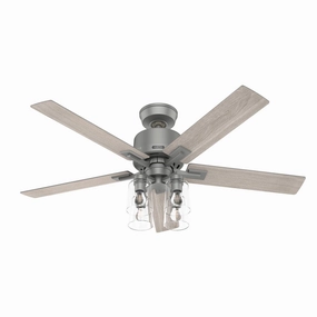 Techne 52"Ceiling Fan Matte Silver lightweight fans for moving around easily